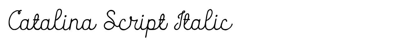 Catalina Script Italic